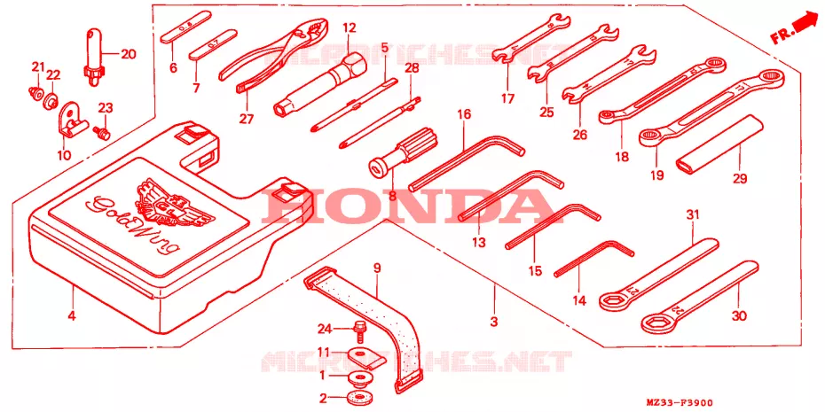 OUTIL Honda MOTO 1500 GOLD-WING 1994  GL1500AR