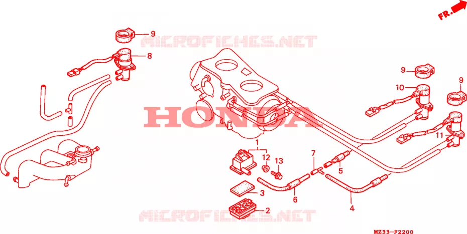 SOUPAPE D'ADMISSION Honda MOTO 1500 GOLD-WING 1996  GL1500AT