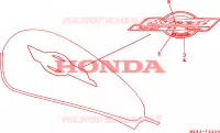 EMBLEME pour Honda STEED 400 de 1997
