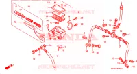 MAITRE CYLINDRE DE FREIN AVANT pour Honda TRX 300 FOURTRAX 4X4 de 1992