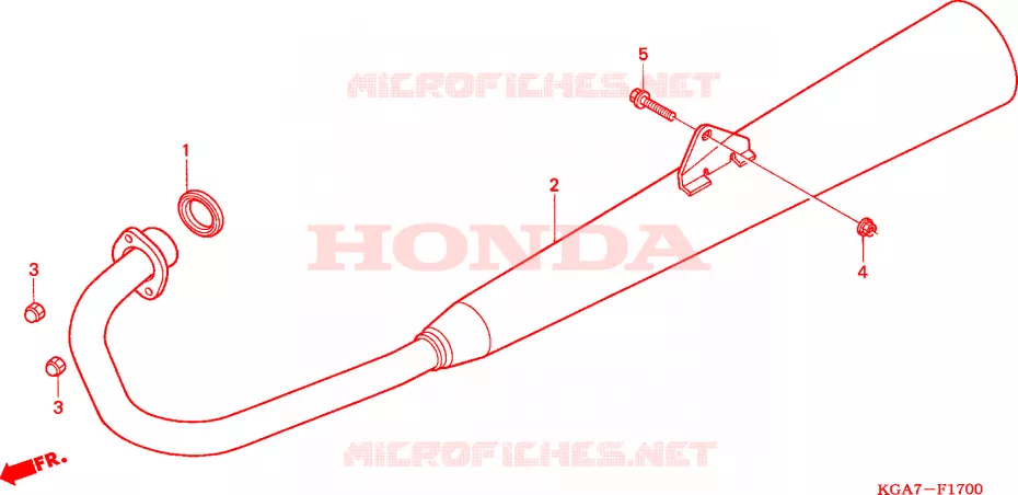 SILENCIEUX D'ECHAPPEMENT Honda MOTO 125 CG 2009  CG125ES7