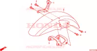 GARDE BOUE AVANT pour Honda 125 VARADERO de 2009