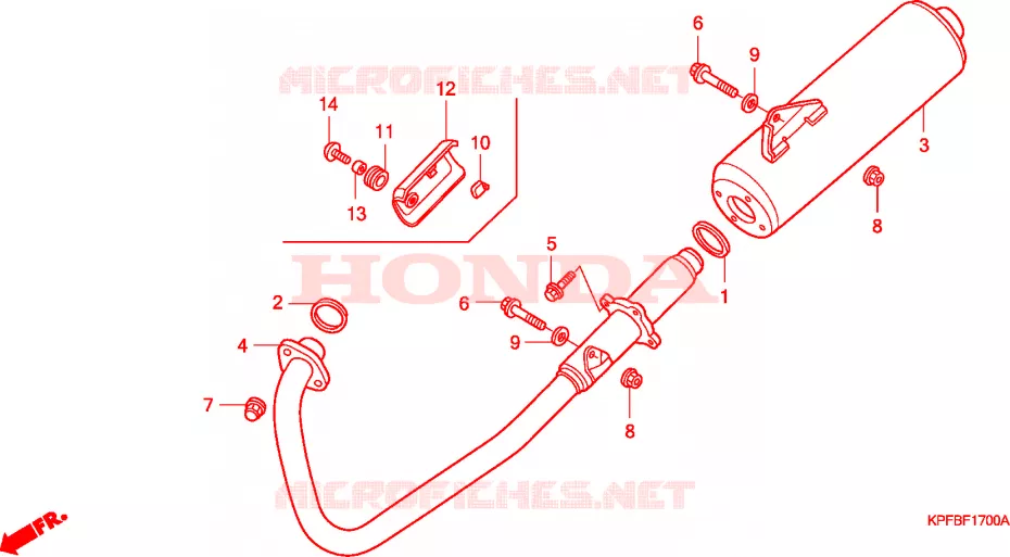 SILENCIEUX D'ECHAPPEMENT Honda MOTO 250 CBF 2006  CBF2506