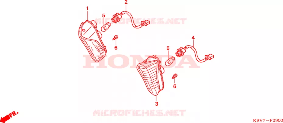 CLIGNOTANT Honda SCOOTER 250 FORZA 2007  NSS250EX7