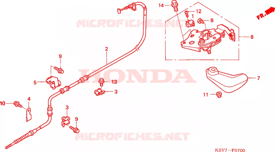 FREIN DE STATIONNEMENT Honda SCOOTER 250 FORZA 2005  NSS250EX5