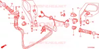 COMMODO   CABLE   RETROVISEUR pour Honda SH 300 SPC de 2008
