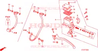 MAITRE CYLINDRE DE FREIN ARRIERE pour Honda SH 300 SPC de 2008