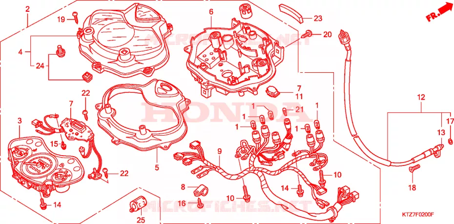 COMPTEUR Honda SCOOTER 125 PES 2006  PES1256