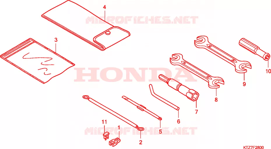 OUTIL Honda SCOOTER 125 PES 2006  PES1256