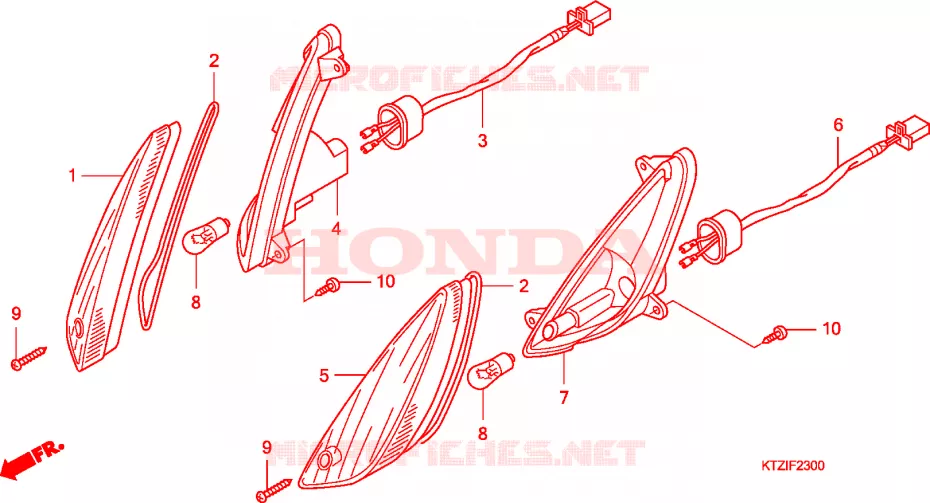 CLIGNOTANT Honda SCOOTER 125 PES 2012  PES125A