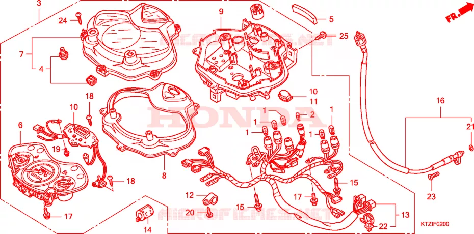 COMPTEUR Honda SCOOTER 125 PES 2012  PES125A