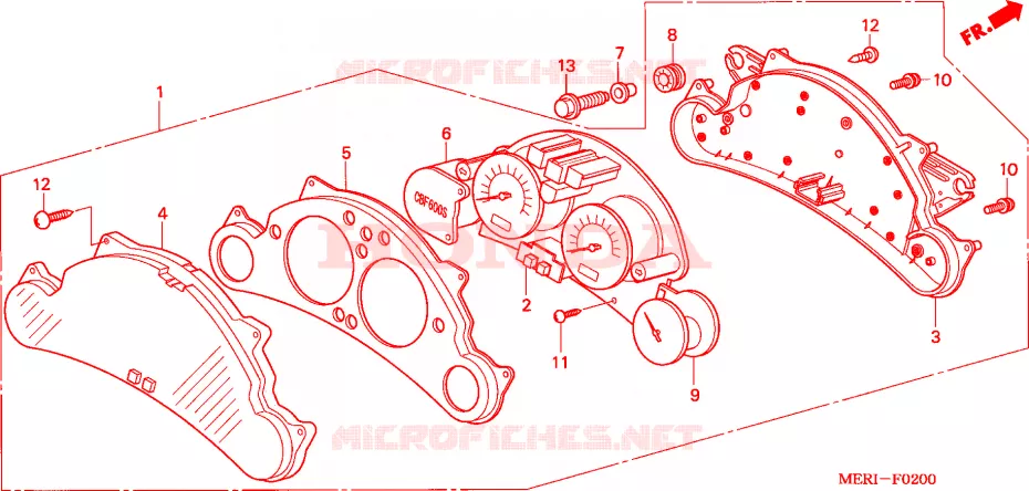 COMPTEUR(CBF600S/SA) Honda MOTO 600 CBF 2004  CBF600SA4