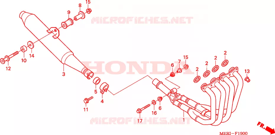 SILENCIEUX D'ECHAPPEMENT Honda MOTO 600 CBF 2005  CBF600S5