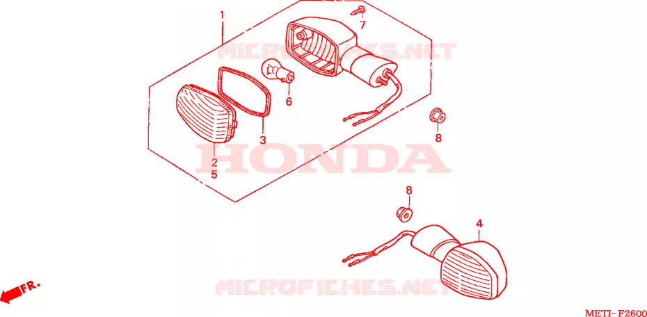 CLIGNOTANT Honda MOTO 500 CBF 2004  CBF5004