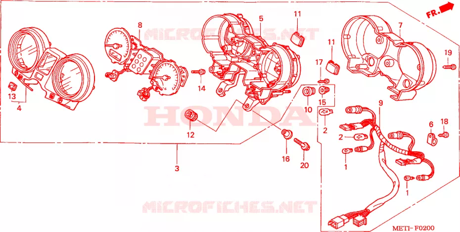 COMPTEUR Honda MOTO 500 CBF 2005  CBF5004