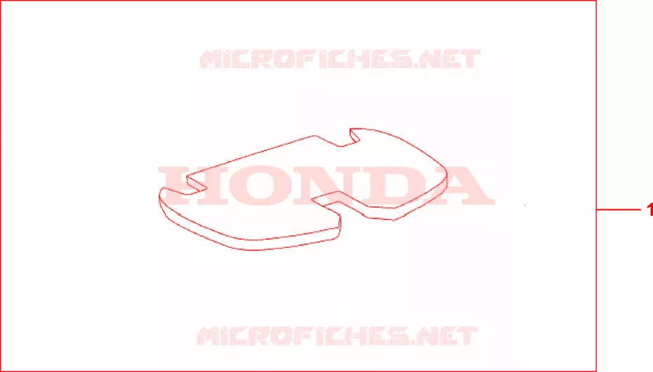 TAPIS DE TOP CASE Honda MOTO 500 CBF 2005  CBF500A4