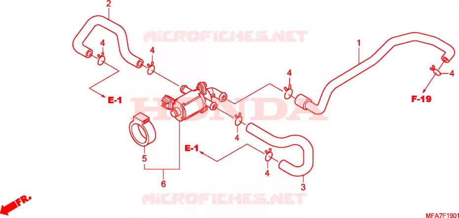 COMMANDE INJECTION D'AIR SOUPAPE Honda MOTO 1000 CBF 2006  CBF10006