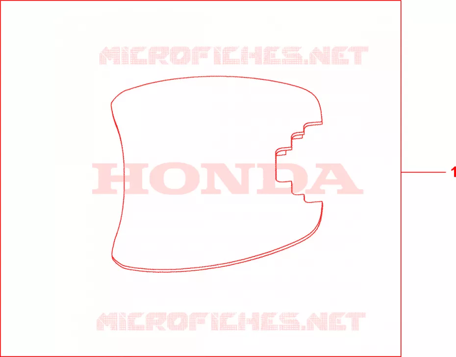 TAPIS TOP CASE 35L Honda MOTO 1000 CBF 2007  CBF1000S7