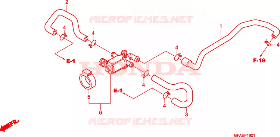 COMMANDE INJECTION D'AIR SOUPAPE Honda MOTO 1000 CBF 2010  CBF1000A