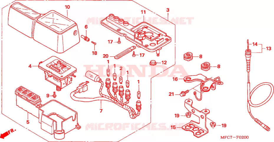 COMPTEUR Honda MOTO 650 FMX 2006  FMX6505_F