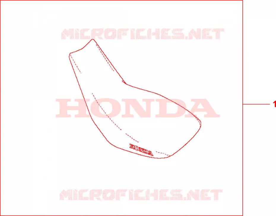 HOUSSE DE SELLE Honda MOTO 650 FMX 2005  FMX6505