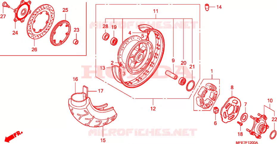 ROUE ARRIERE Honda MOTO 750 SHADOW 2009  VT750C2F9