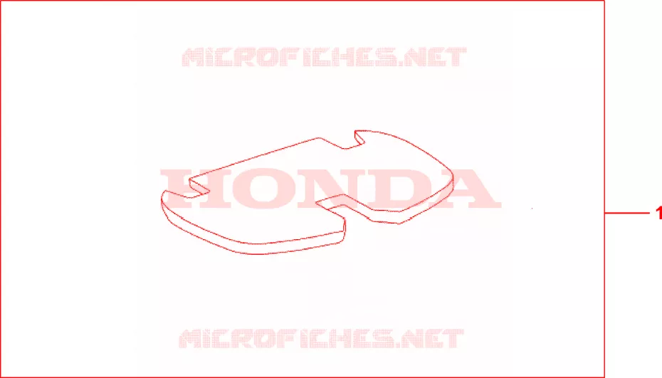 TAPIS DE TOP CASE Honda MOTO 700 TRANSALP 2008  XL700VA8