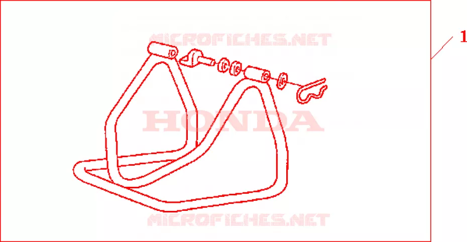 BEQUILLE ARRIERE D'ATELIER Honda MOTO 600 HORNET 2007  CB600F7