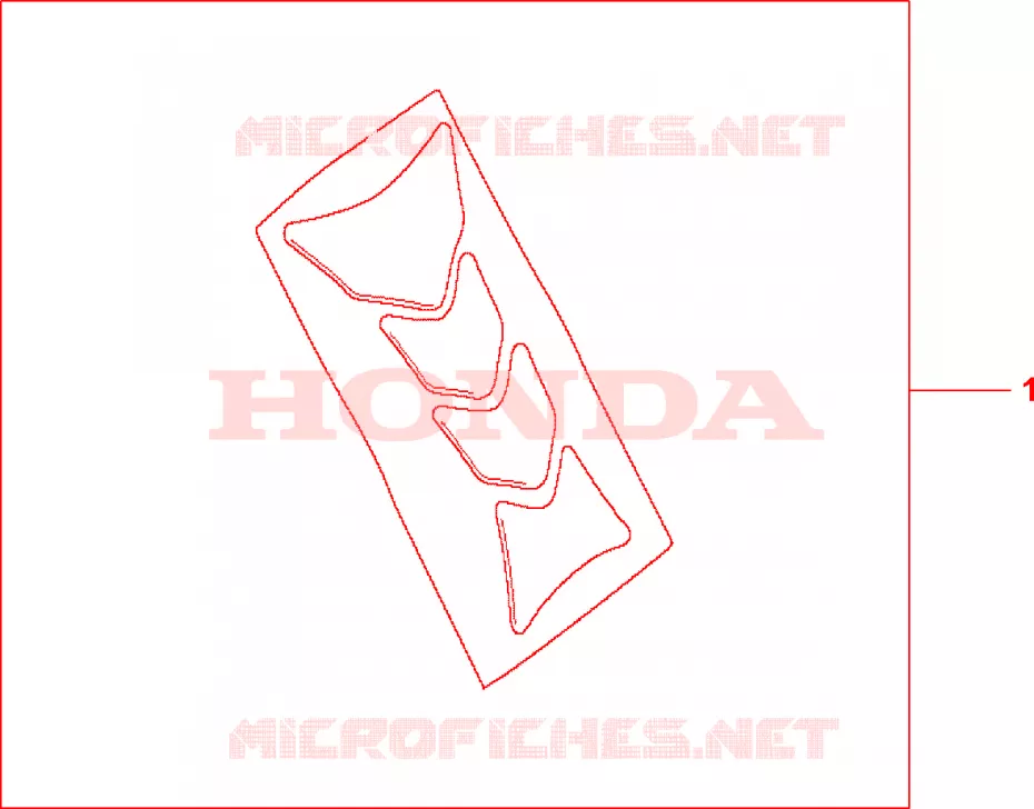 PROTECTION DE RESERVOIR HRC Honda MOTO 600 HORNET 2007  CB600F7