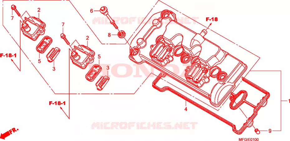 COUVRE CULASSE Honda MOTO 600 HORNET 2010  CB600F3A