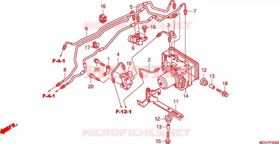 MODULATEUR ABS Honda MOTO 600 CBR 2011  CBR600FAB