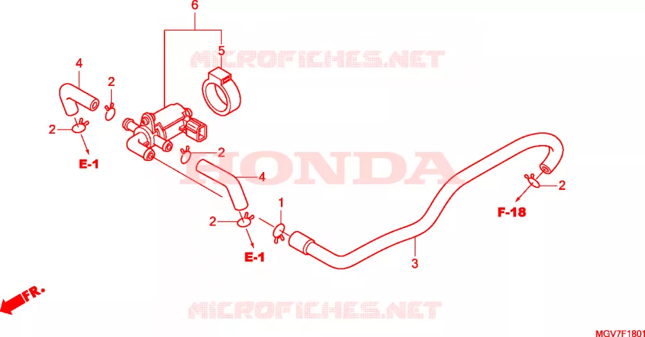 SOUPAPE DE COMMANDE   INJECTION AIR Honda MOTO 600 CBR 2011  CBR600FAB
