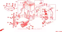 BATTERIE pour Honda CBX 750 PATROL LIGHT de 2001