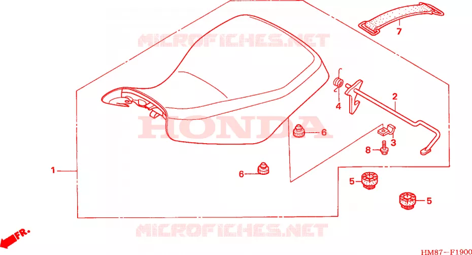 SELLE Honda ATV 250 FOURTRAX 2006  TRX250TM6