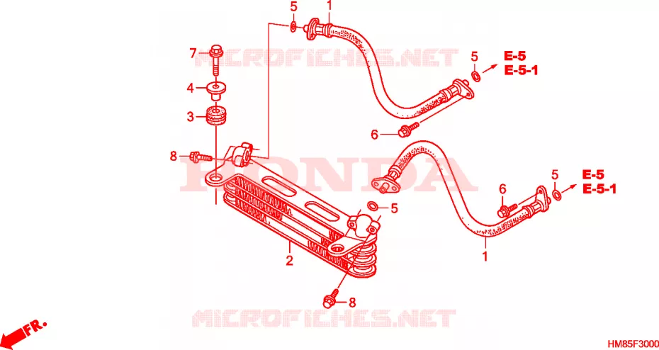 RADIATEUR D'HUILE Honda ATV 250 FOURTRAX 2011  TRX250TMB