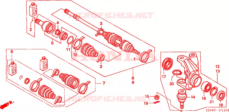 ARTICULATION(TRX350FM/FE) Honda ATV 350 FOURTRAX 2006  TRX350FM6