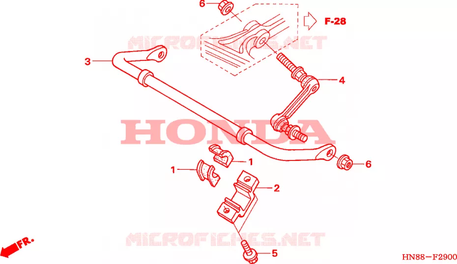 BARRE ANTI ROULIS Honda ATV 680 FOURTRAX 2007  TRX680FA7