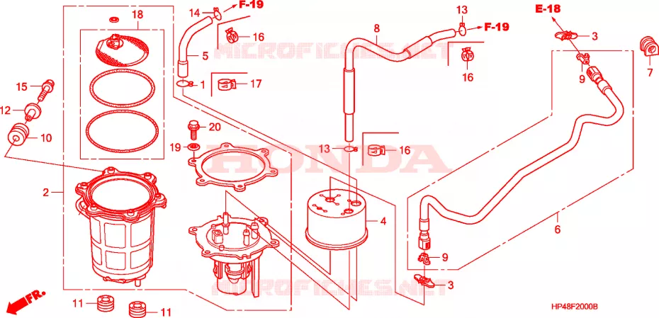 POMPE A ESSENCE Honda ATV 420 FOURTRAX 2007  TRX420FE7
