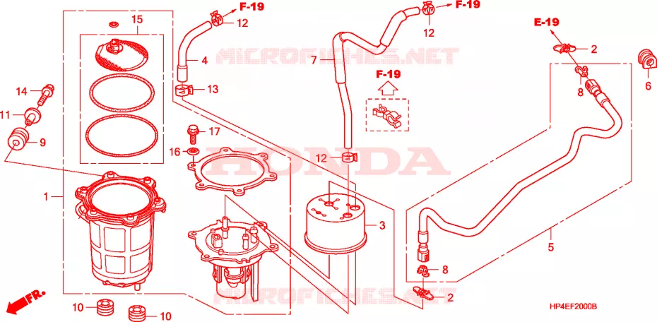 POMPE A ESSENCE Honda ATV 420 FOURTRAX 2010  TRX420FPMA