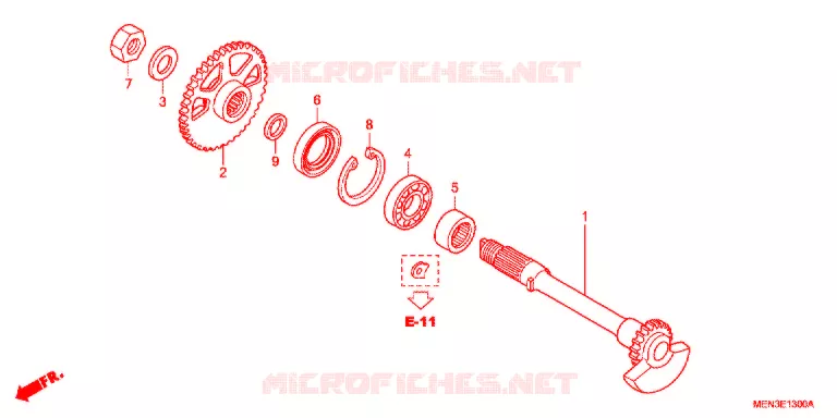 BALANCIER Honda MOTO 450 CRF 2011  CRF450RB