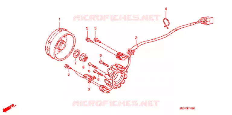 ALTERNATEUR Honda MOTO 450 CRF 2012  CRF450RB