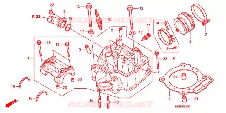 CULASSE Honda MOTO 450 CRF 2011  CRF450RB