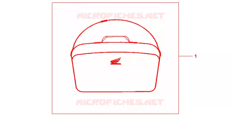 SAC INTERIEUR DE TOP CASE Honda SCOOTER 600 SILVERWING 2015  FJS600AB
