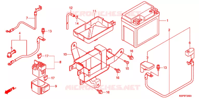 BATTERIE Honda MOTO 150 CBF 2011  CBF150MB