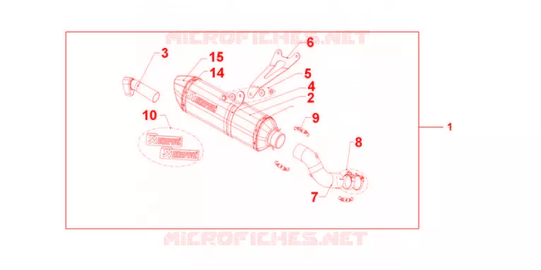 SILENCIEUX TITANE Honda MOTO 1000 CB 2012  CB1000RC