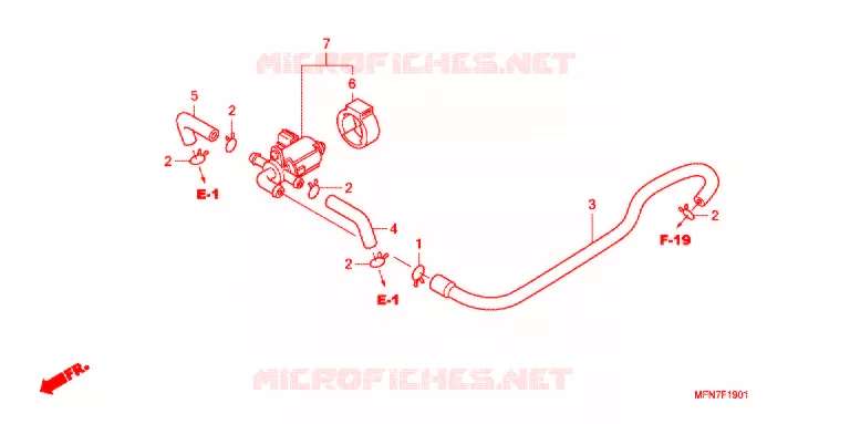 VALVE DE COMMANDE D'INJECTION D'AIR Honda MOTO 1000 CB 2012  CB1000RC