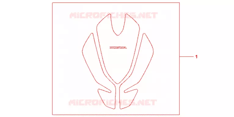 PROTECTION DE RESERVOIR Honda MOTO 600 HORNET 2012  CB600FAC