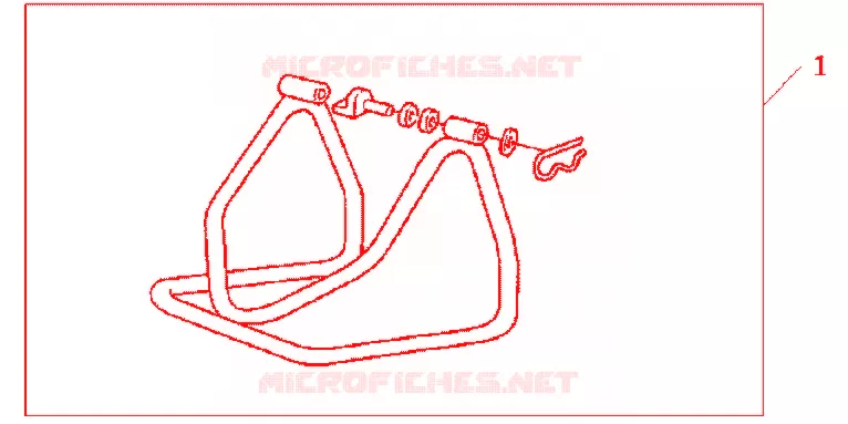 BEQUILLE DE STAND Honda MOTO 600 HORNET 2012  CB600FAC