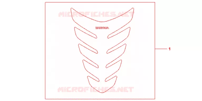PROTECTION DE RESERVOIR Honda MOTO 600 HORNET 2012  CB600FAC