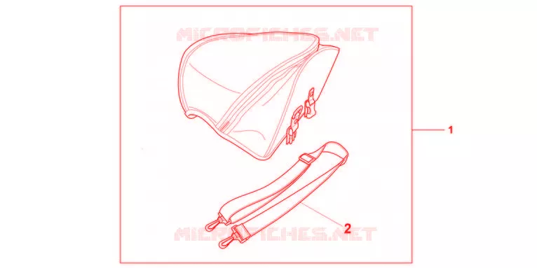 KIT SAC DE SELLE Honda MOTO 600 HORNET 2012  CB600FAC